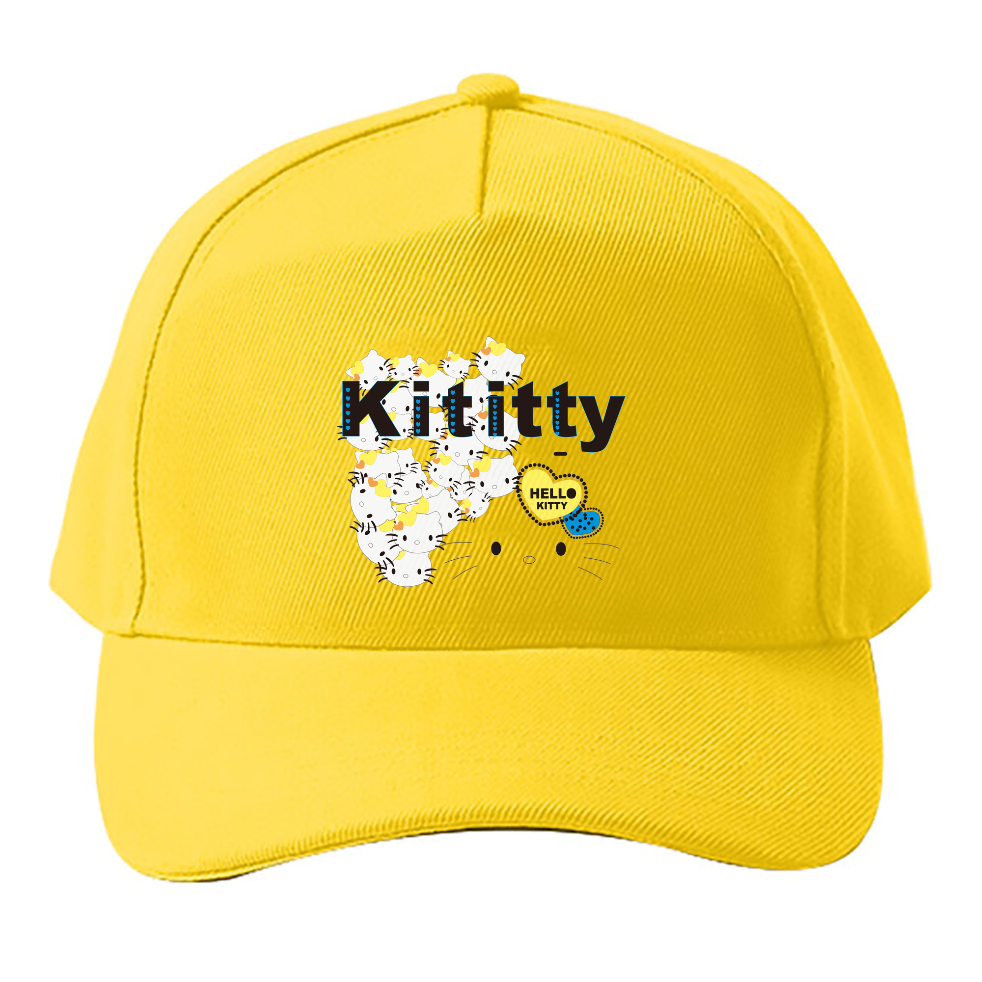 （画像用） Hello Kitty ハローキティ ベースボールキャップ 綿100％ 男女兼用 帽子 スポーツ